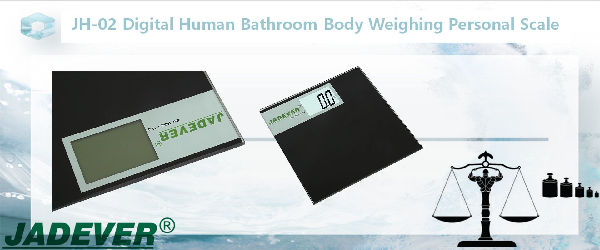 JH-02 Bilancia digitale per la pesatura del corpo umano del bagno

