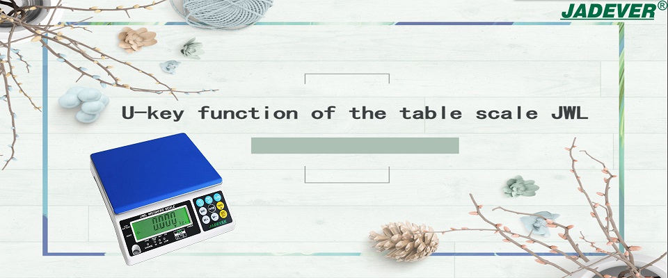 Funzione U-key della bilancia da tavolo JWL