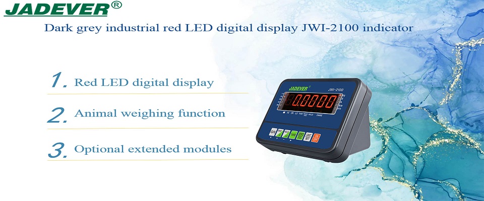 Display digitale a LED rosso industriale grigio scuro Indicatore JWI-2100