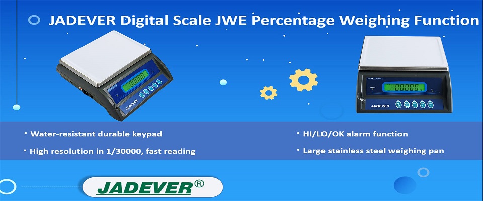 Bilancia digitale JADEVER Funzione di pesatura percentuale JWE
