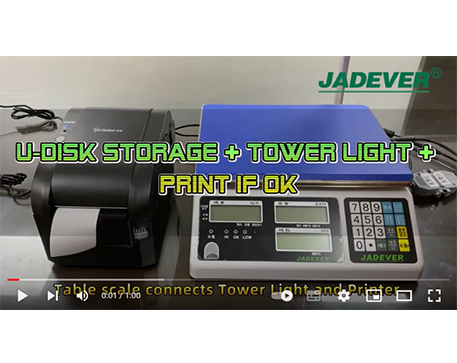  Jadever Scala di conteggio con USB Disco, torre della torre & Stampa se OK