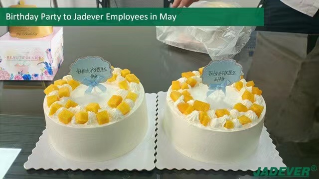 festa di compleanno per i dipendenti JADEVER a maggio
